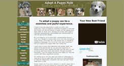 Desktop Screenshot of adopt-a-puppy-now.com