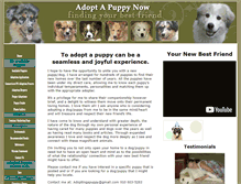 Tablet Screenshot of adopt-a-puppy-now.com